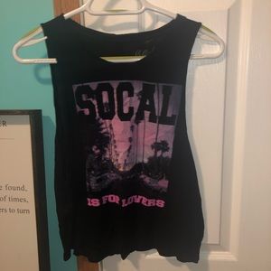 💜3/$15 SoCal Open Sided graphic tank